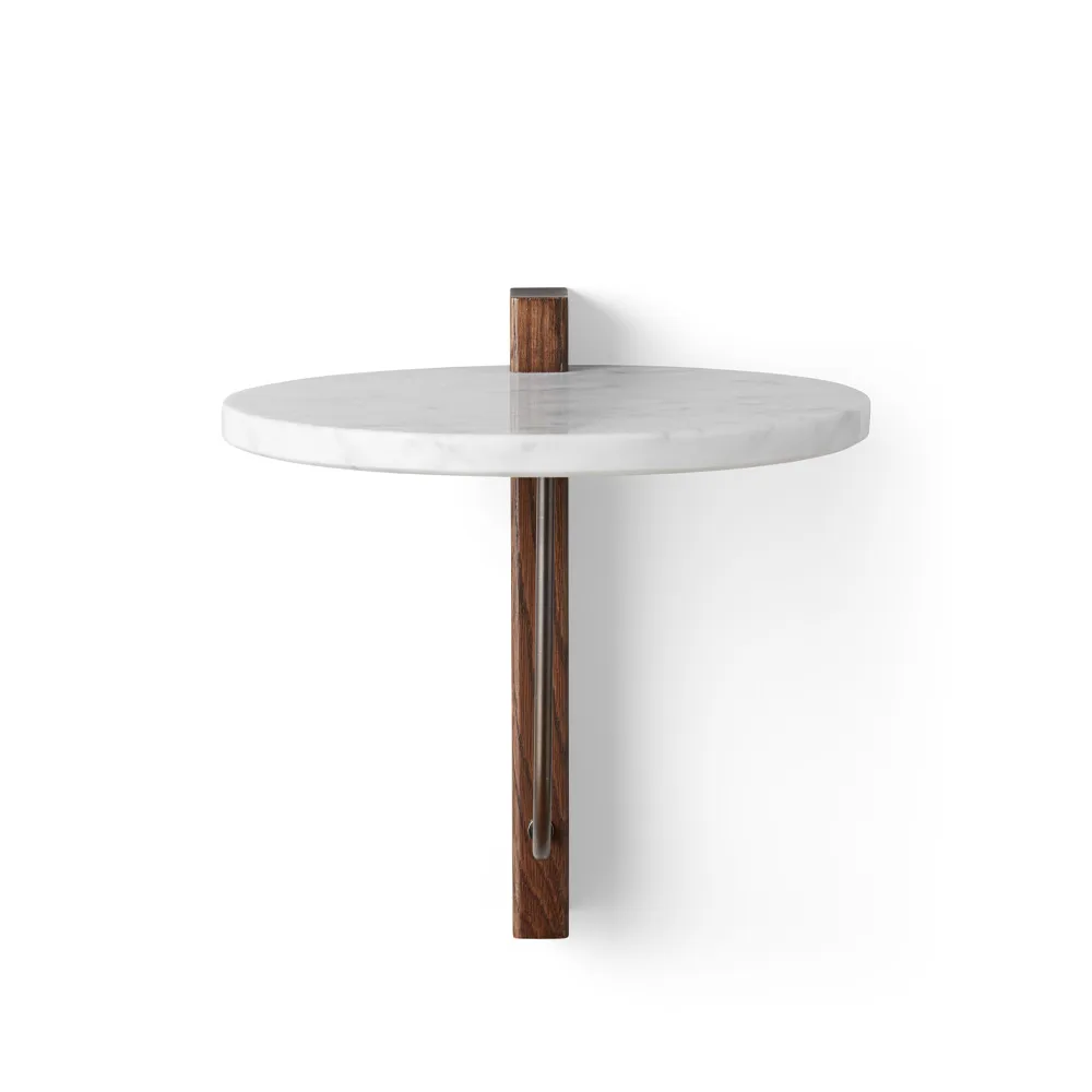 Corbel hylly, Marmori carrara, tummaksi petsattu tammi Audo Copenhagen