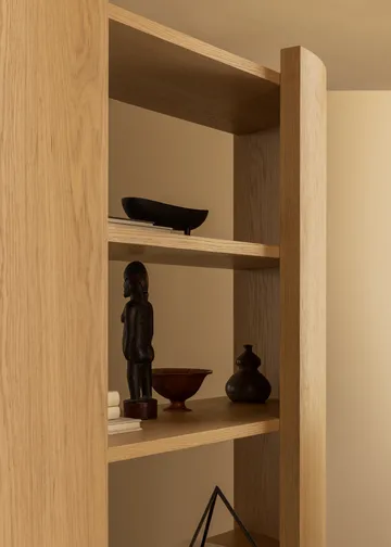 Crescent hylly - Käsittelemätön tammi, 150x173 cm - Audo Copenhagen