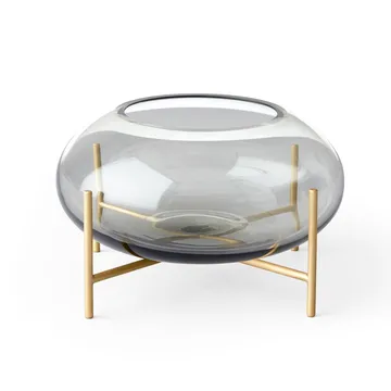 Échasse kynttilälyhty, harjattua messinkiä - Smoke - Audo Copenhagen