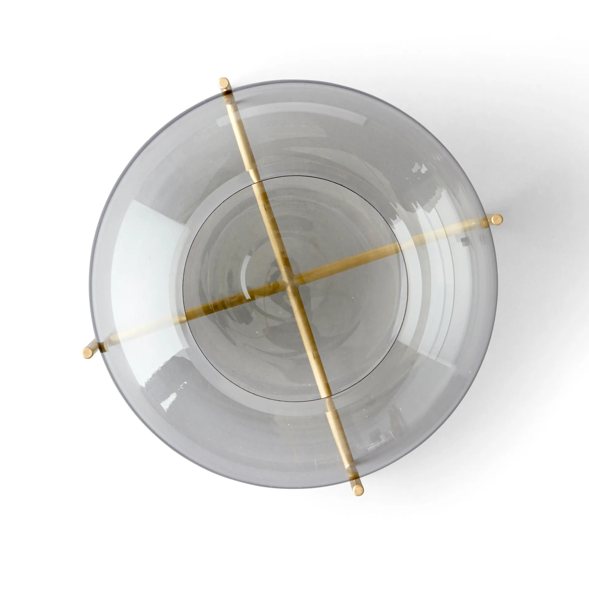 Échasse kynttilälyhty, harjattua messinkiä, Smoke Audo Copenhagen