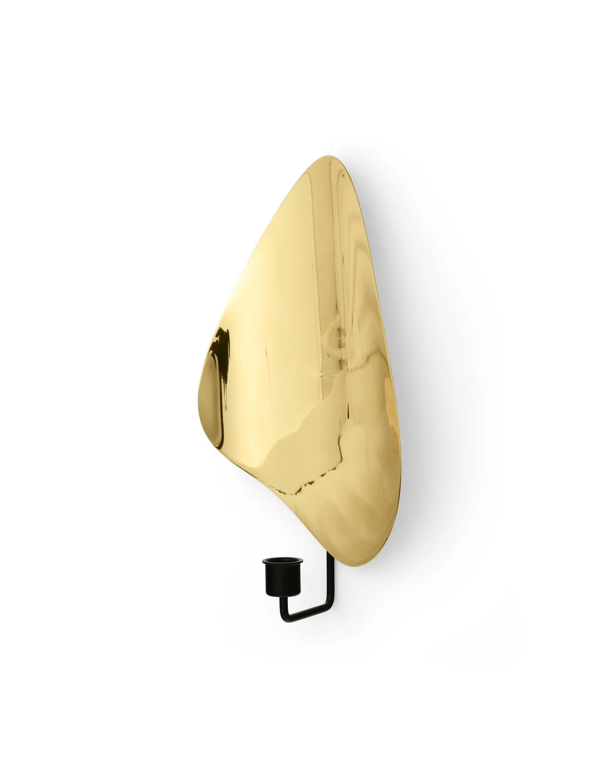 Flambeau kynttilänjalka seinä 34 cm, Black-polished brass Audo Copenhagen