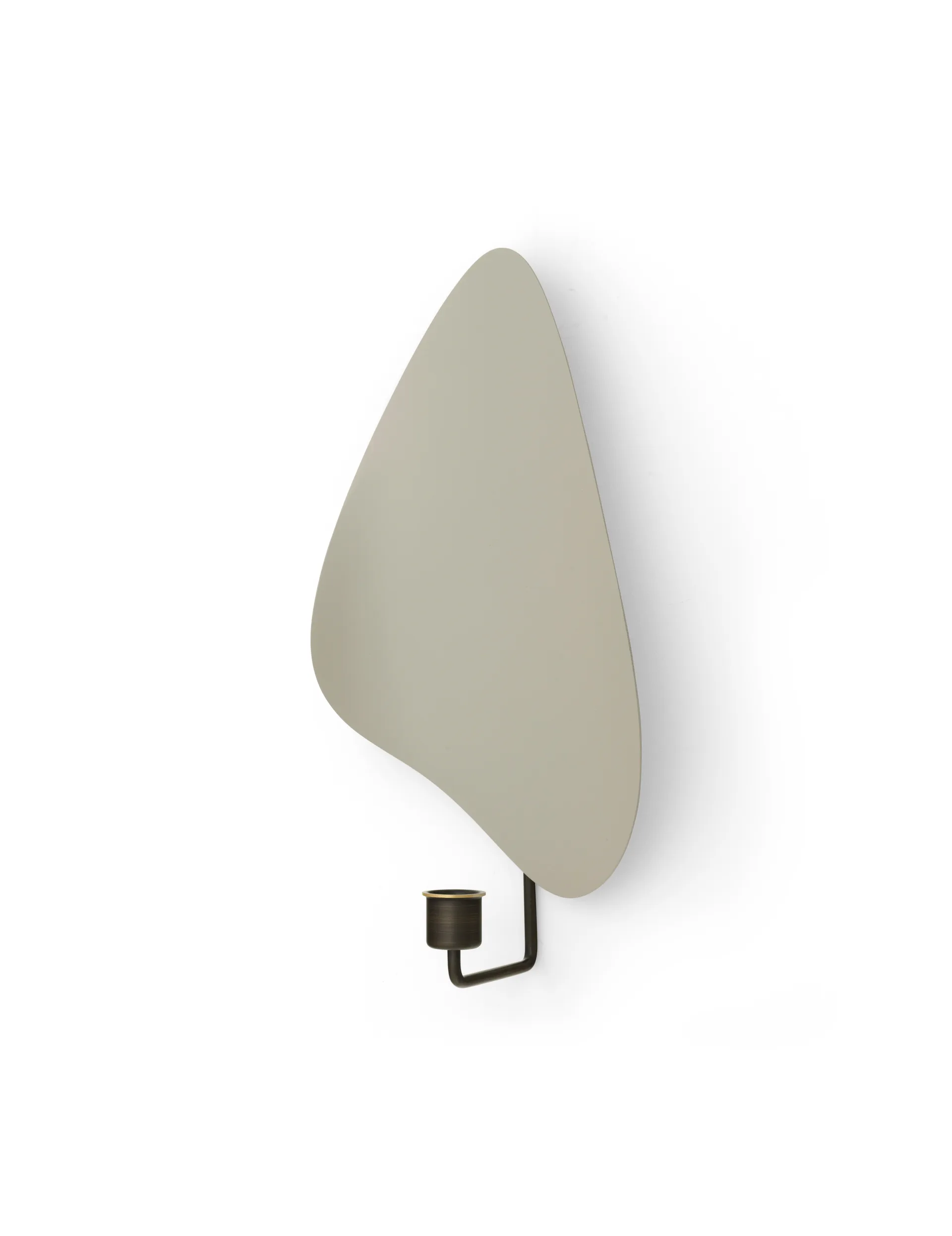 Flambeau kynttilänjalka seinä 34 cm, Bronzed brass-grey Audo Copenhagen