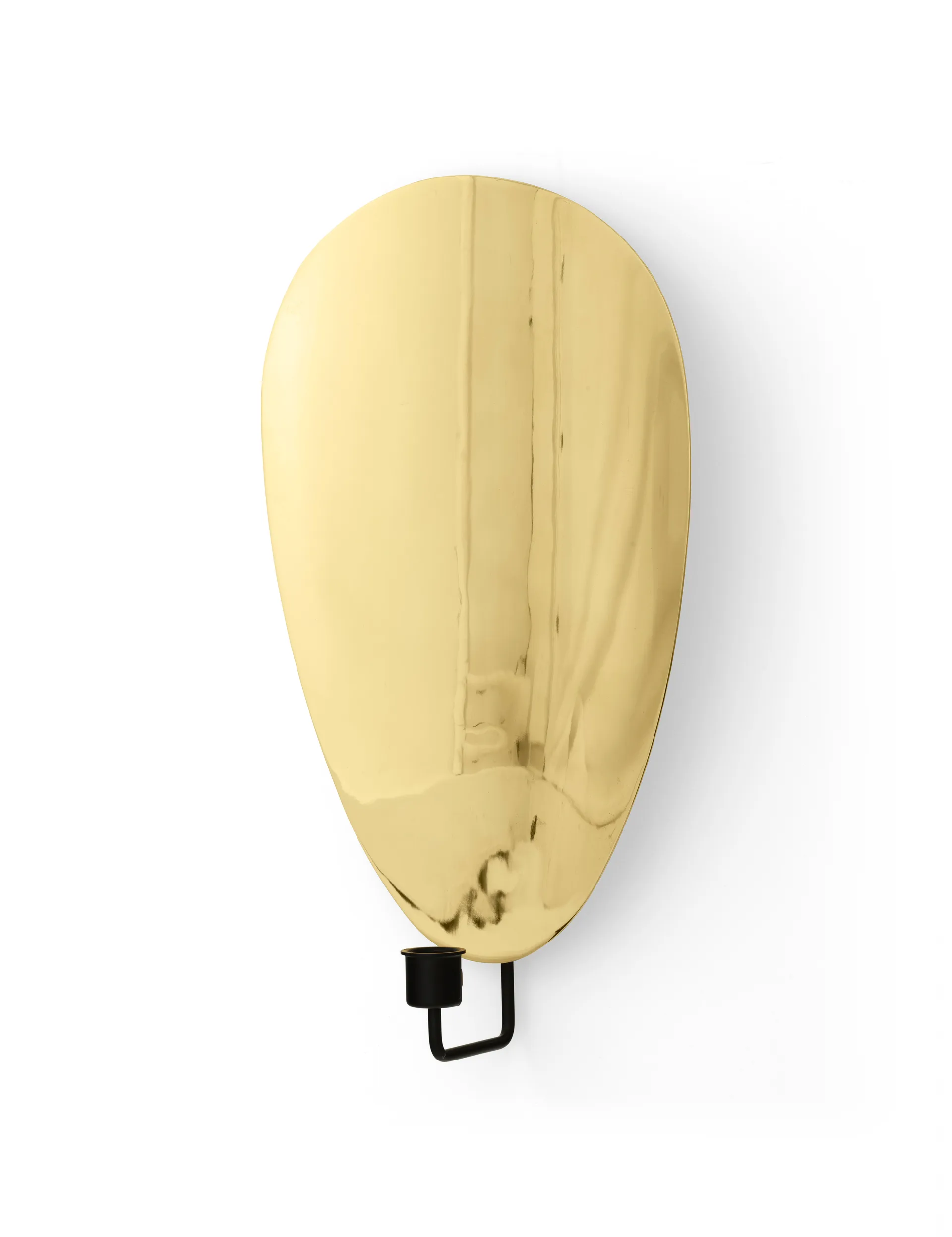 Flambeau kynttilänjalka seinä 40 cm, Black-polished brass Audo Copenhagen