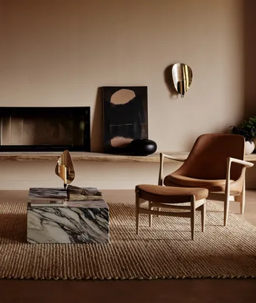 Flambeau kynttilänjalka seinä 40 cm - Black-polished brass - Audo Copenhagen