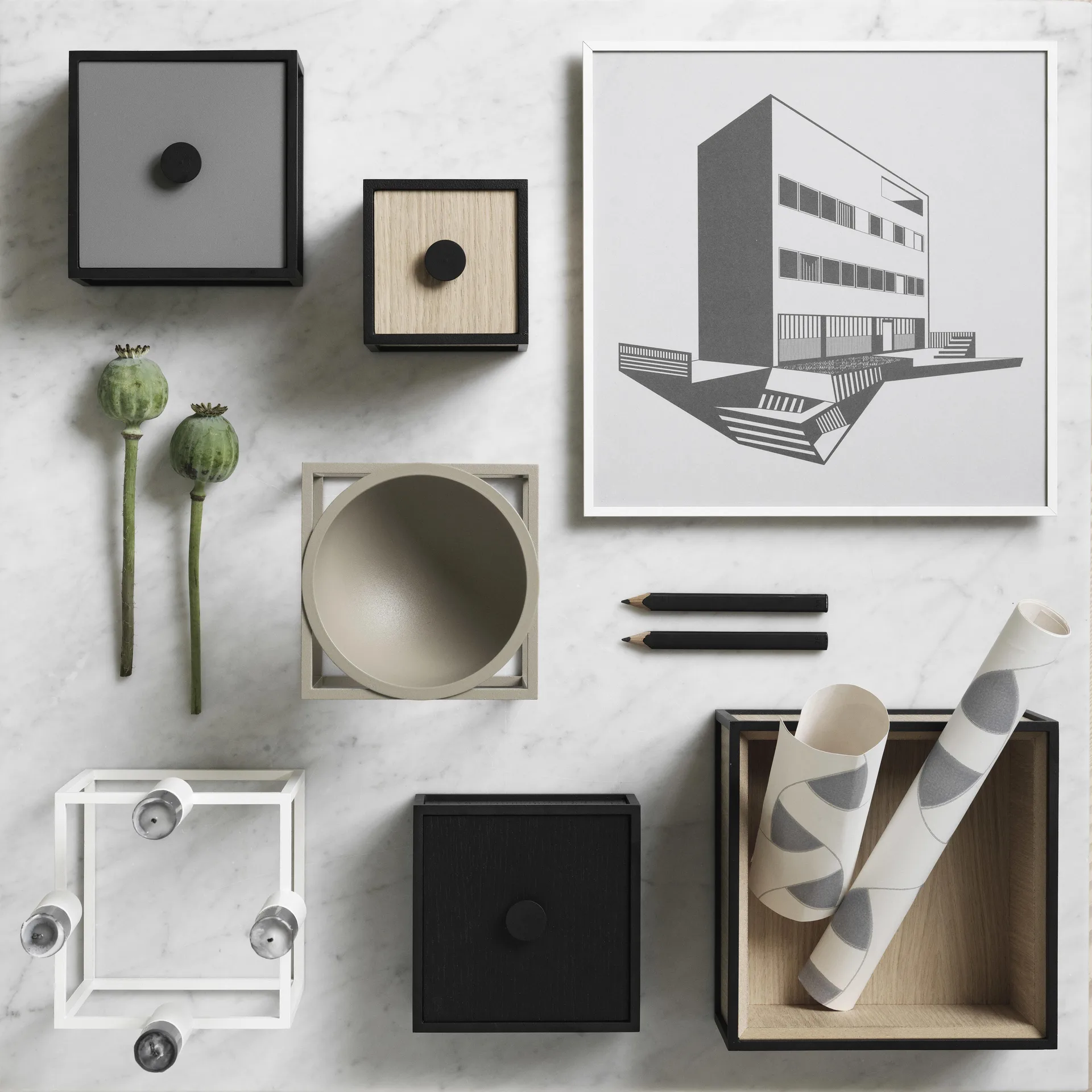 Frame 10 box kannella, tammi Audo Copenhagen