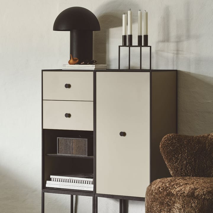 Frame 70 -säilytyslaatikko, Smoked oak, ovi, 2 hyllytasoa Audo Copenhagen