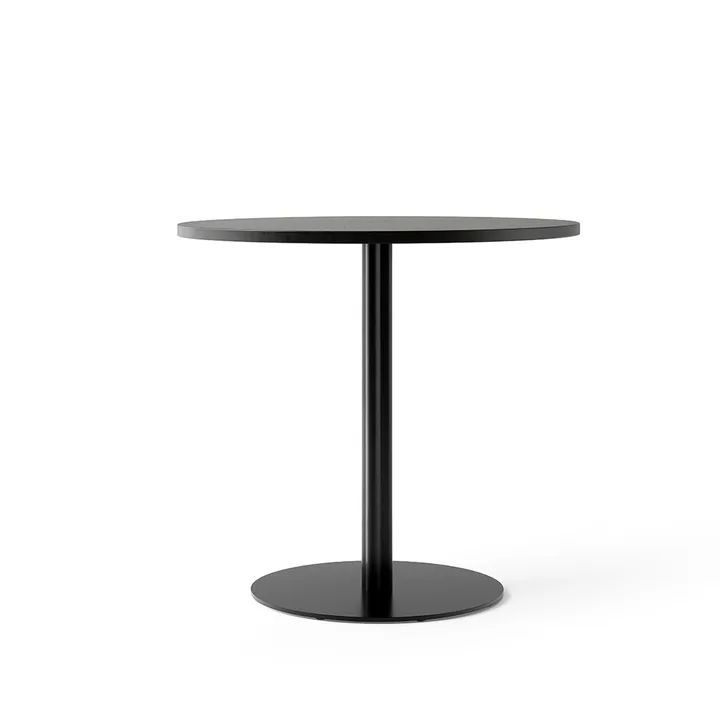 Harbour Column -ruokapöytä - Oak black-musta runko, Ø80 cm - Audo Copenhagen
