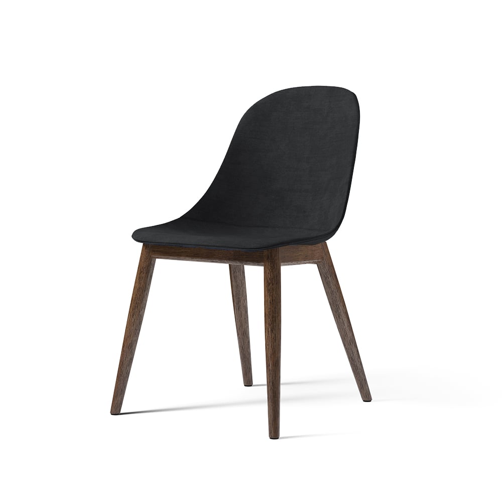 Audo Copenhagen Harbour side dining chair tuoli verhoiltu istuinosa Kangas remix 173 dark grey jalat tummaksi petsattua tammea