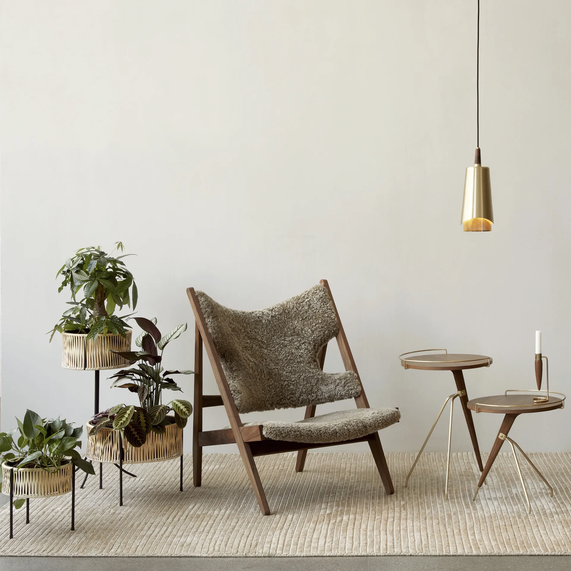 Houkime matto 170x240 cm, Beige Audo Copenhagen