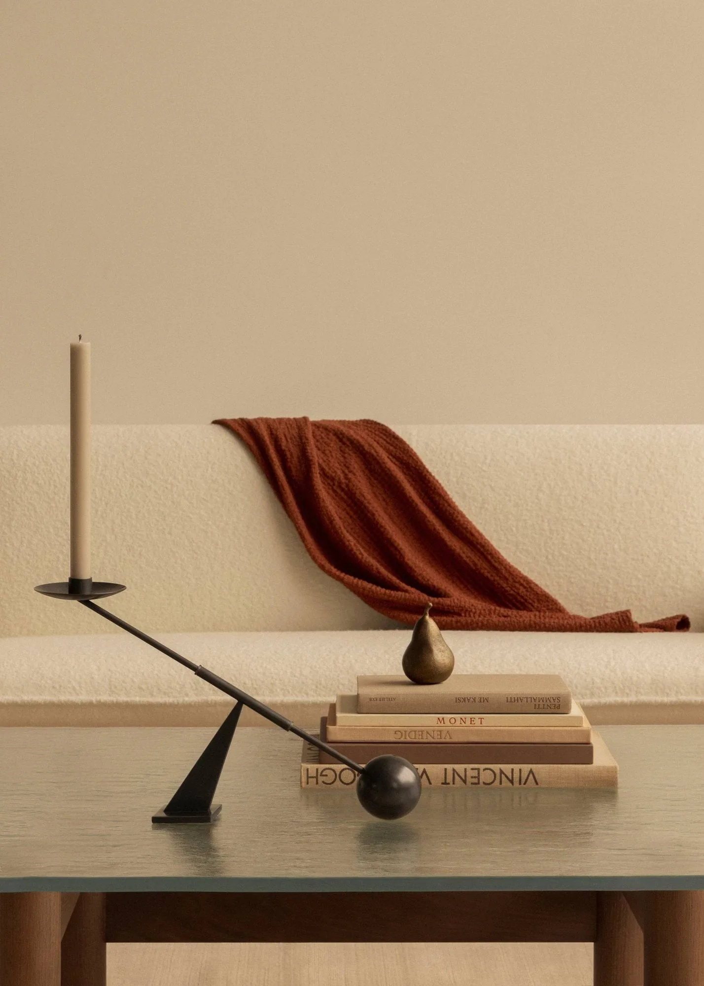 Interconnect kynttilänjalka 42,5 cm, Bronzed brass Audo Copenhagen