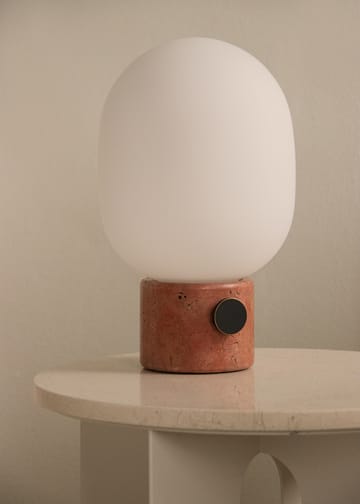 JWDA pöytävalaisin - Red travertine - Audo Copenhagen