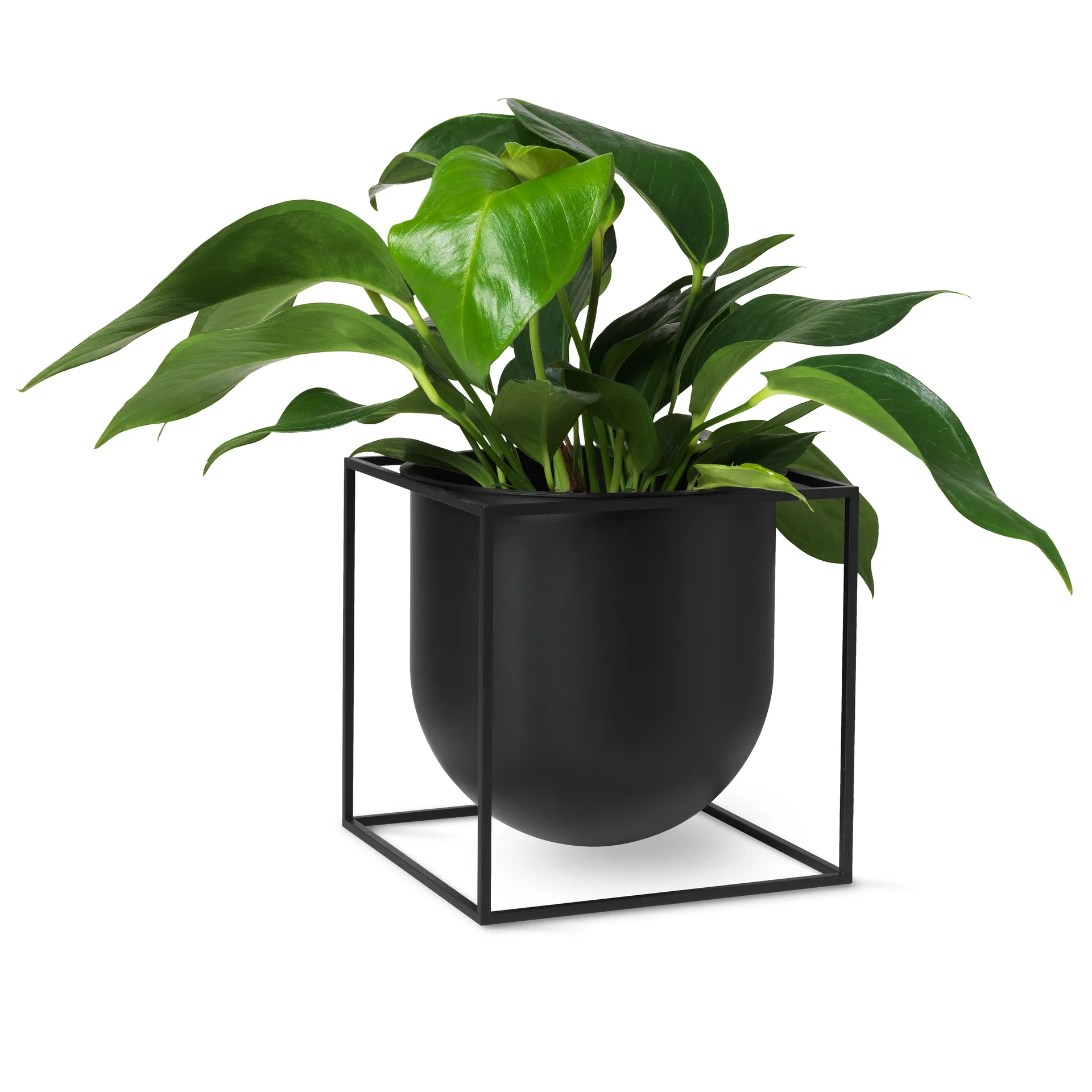 Kubus kukkaruukku 23 cm, Musta Audo Copenhagen