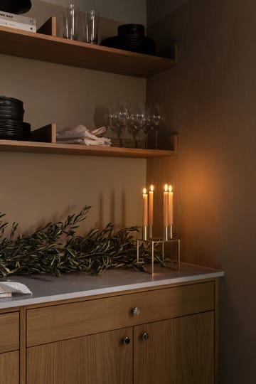 Kubus kynttilänjalka - Messinki - Audo Copenhagen