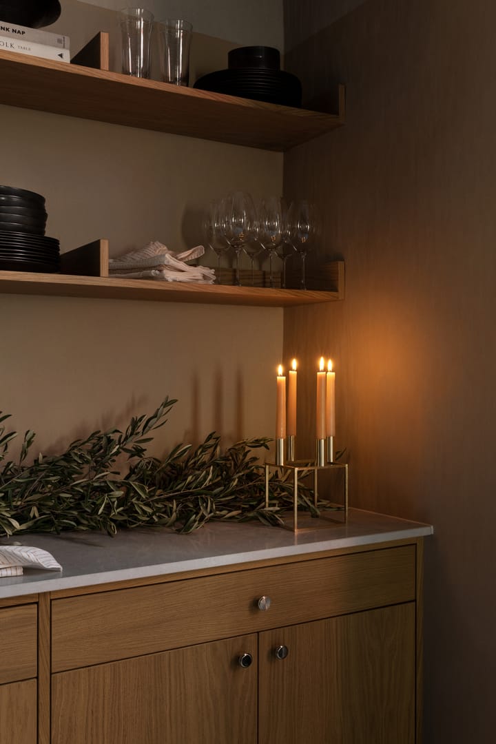 Kubus kynttilänjalka, Messinki Audo Copenhagen