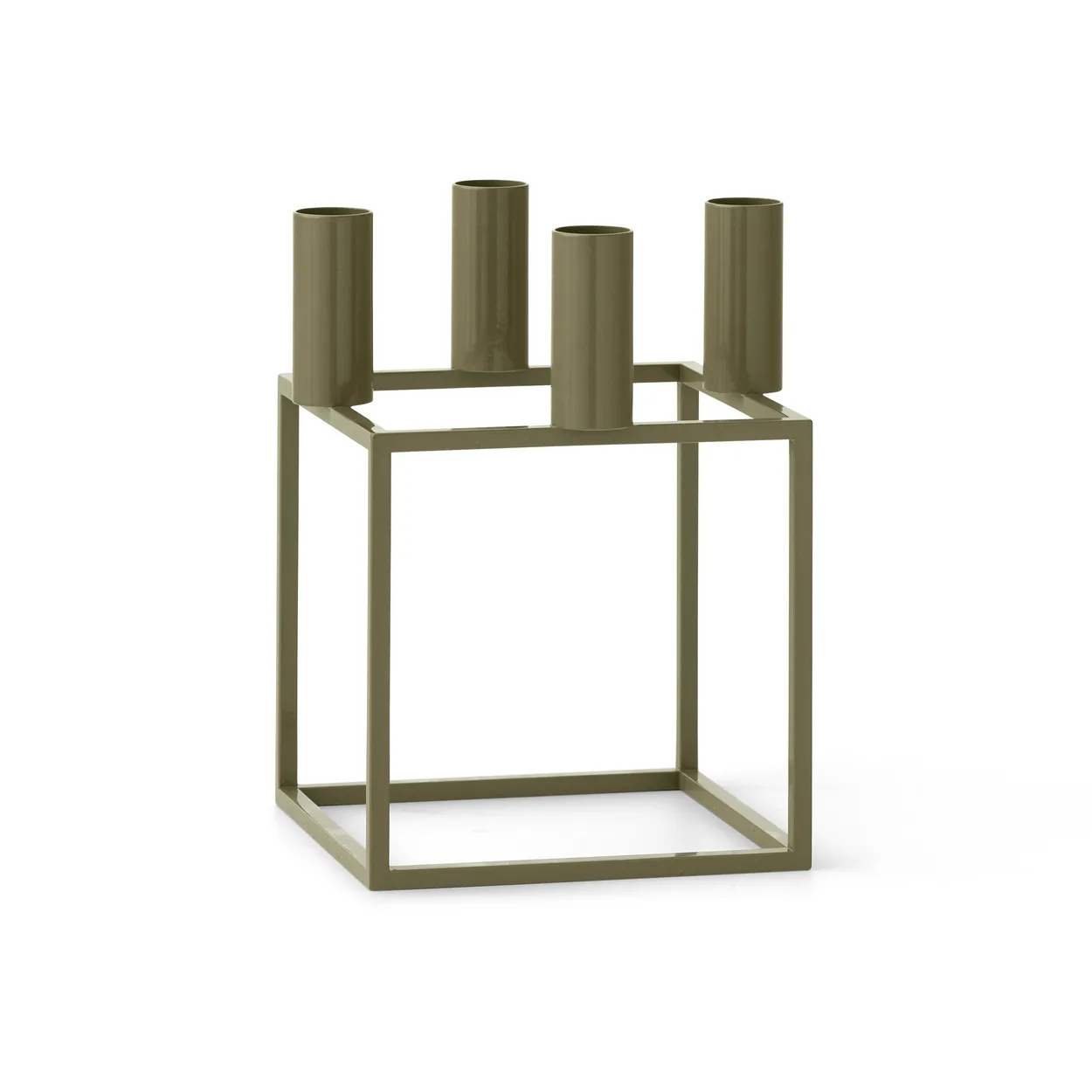 Audo Copenhagen Kubus kynttilänjalka Olive