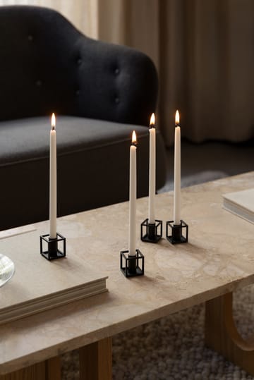 Kubus Micro kynttilänjalka 2-pakkaus - Musta - Audo Copenhagen