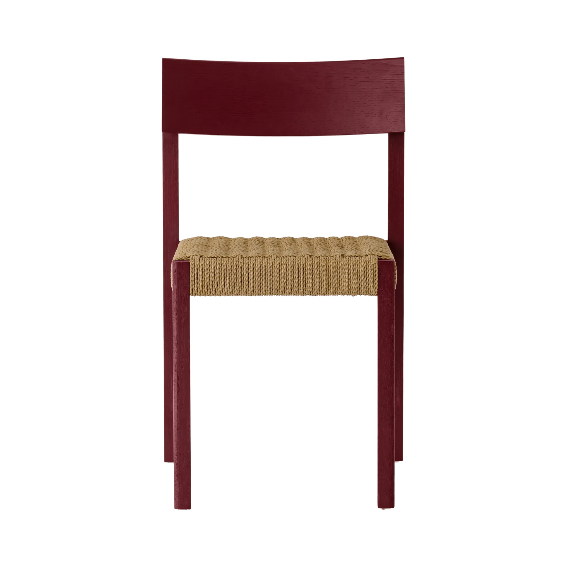 Mauro tuoli, French red tammi-naturflätad istuin Audo Copenhagen