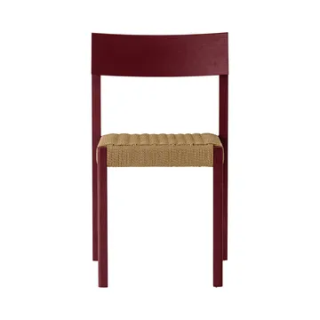 Mauro tuoli - French red tammi-naturflätad istuin - Audo Copenhagen