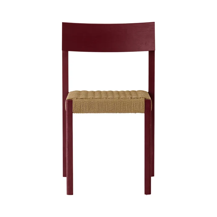 Mauro tuoli - French red tammi-naturflätad istuin - Audo Copenhagen