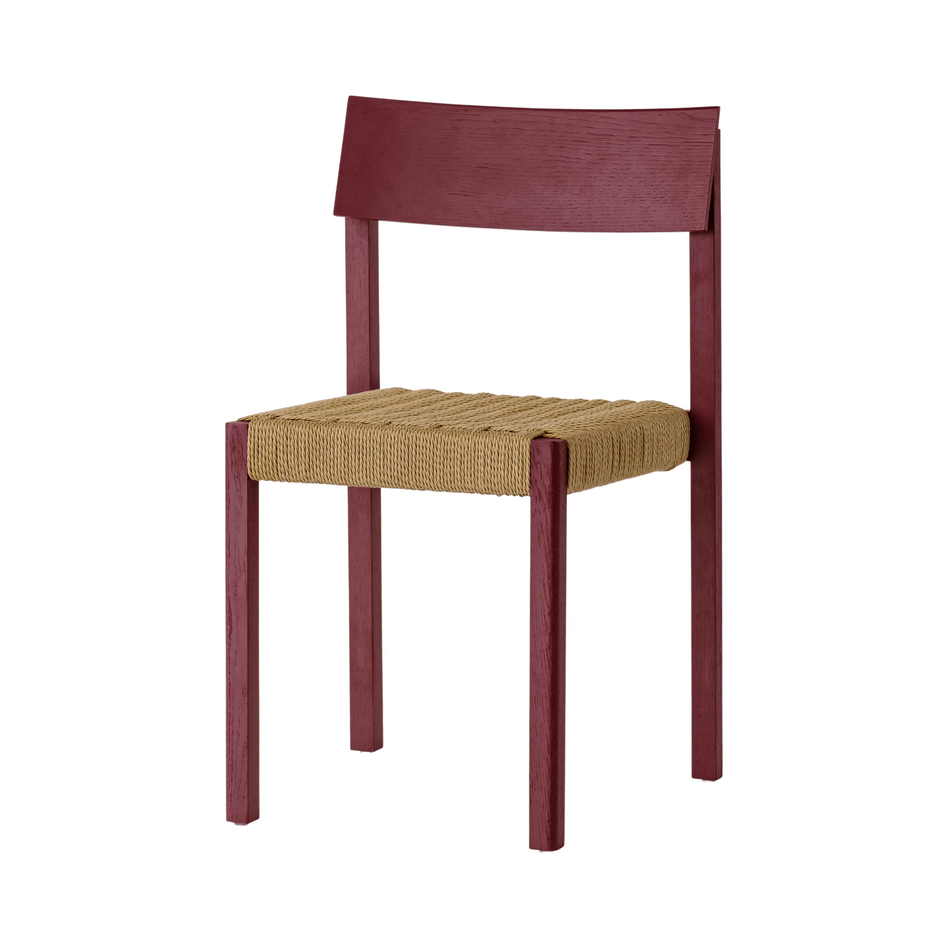 Mauro tuoli, French red tammi-naturflätad istuin Audo Copenhagen