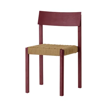 Mauro tuoli - French red tammi-naturflätad istuin - Audo Copenhagen