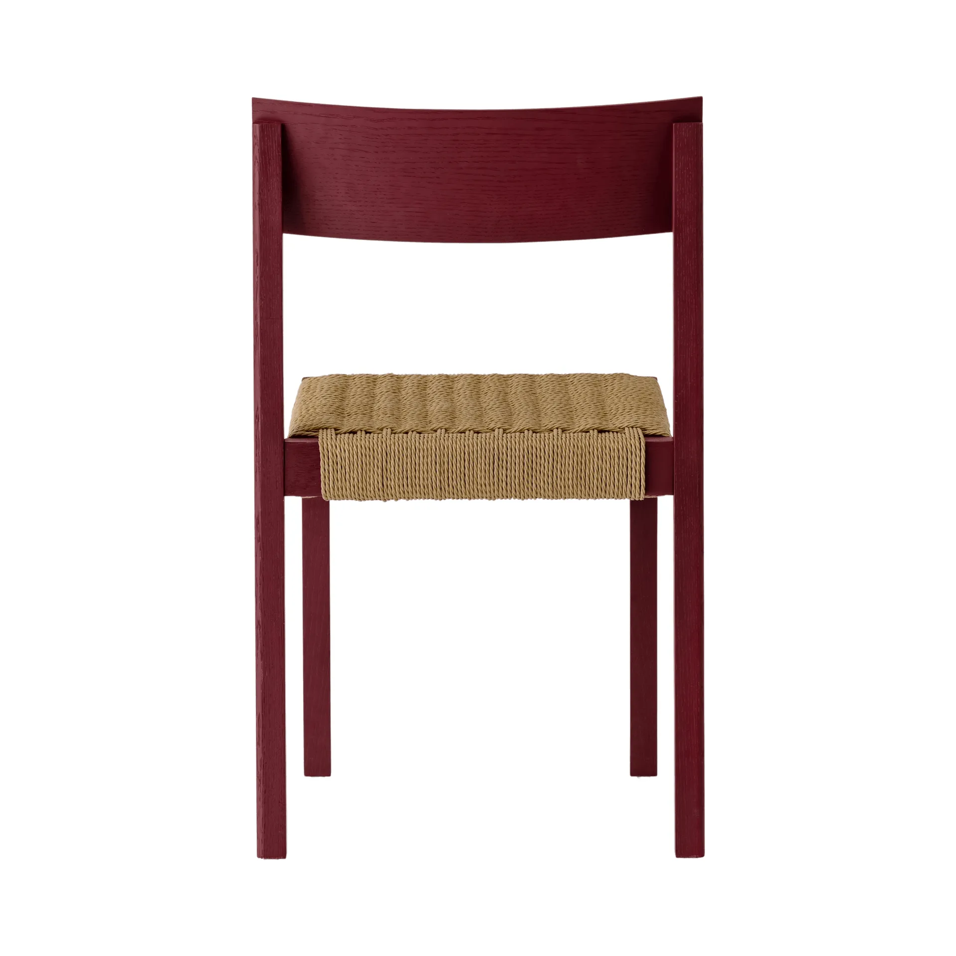 Mauro tuoli, French red tammi-naturflätad istuin Audo Copenhagen