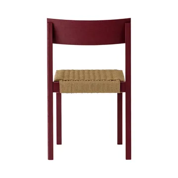 Mauro tuoli - French red tammi-naturflätad istuin - Audo Copenhagen