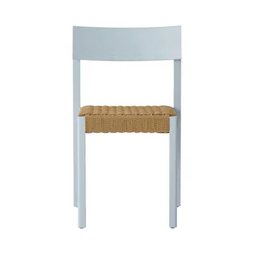 Mauro tuoli - Linen blue tammi-luonnonpunottu istuin - Audo Copenhagen