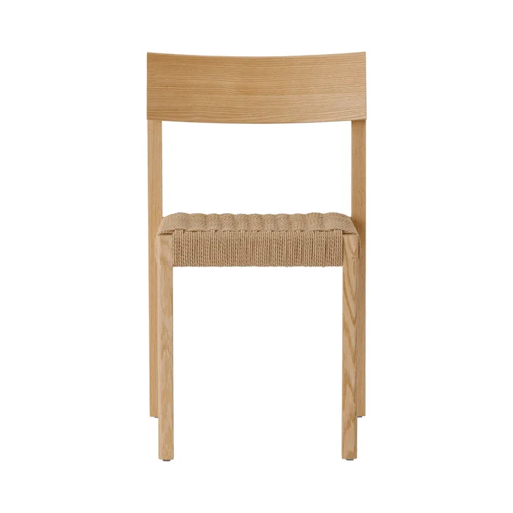 Mauro tuoli - Natural tammi-naturpunottu istuin - Audo Copenhagen