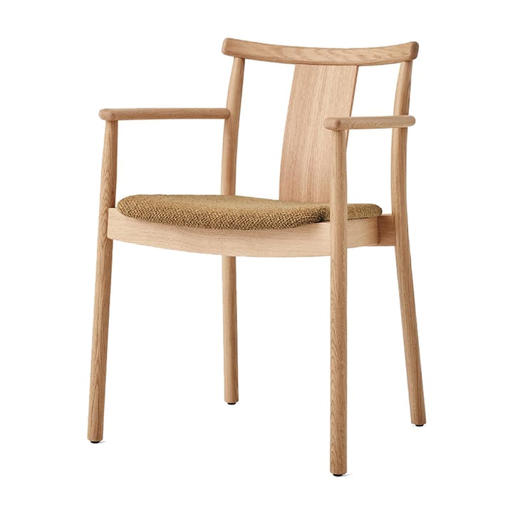 Merkur käsinojallinen tuoli pehmusteella - Oak-Bouclé 06 gold - Audo Copenhagen