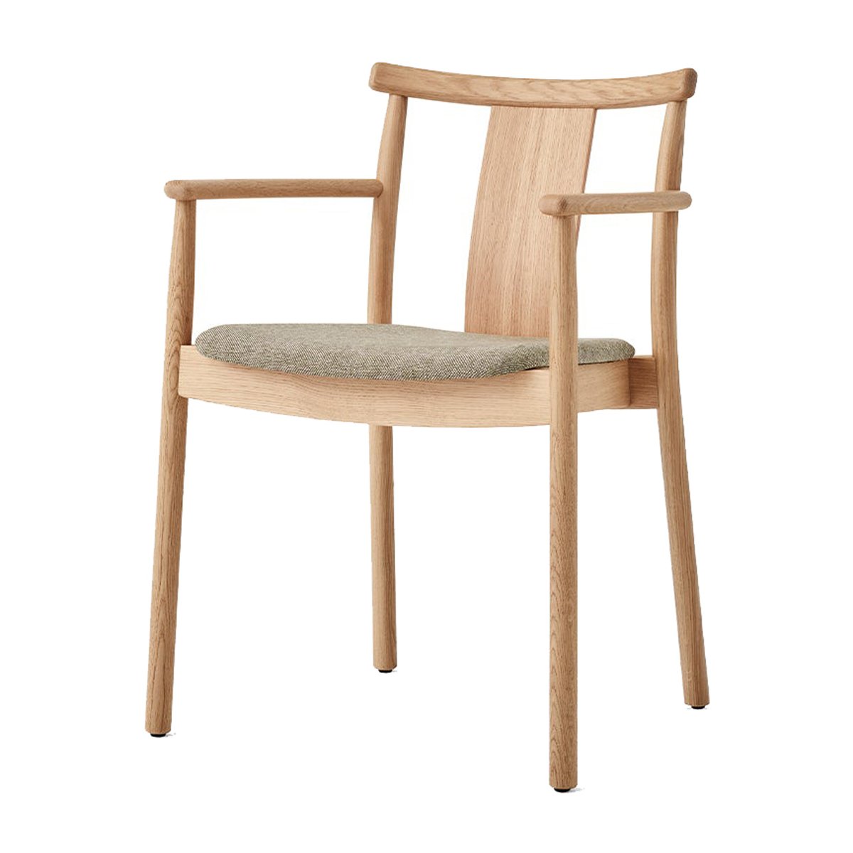 Audo Copenhagen Merkur käsinojallinen tuoli pehmusteella Oak-Hallingdal 0200 beige