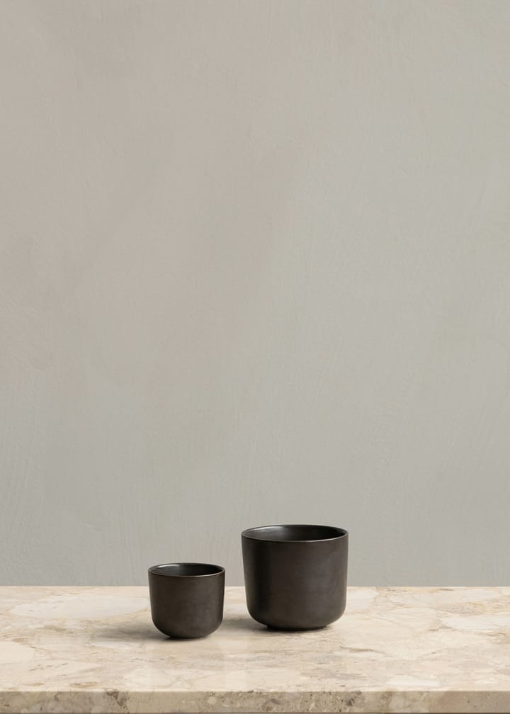 New Norm -espressokuppi 8,5 cl 2-pakkaus, Tummaksi lasitettu Audo Copenhagen