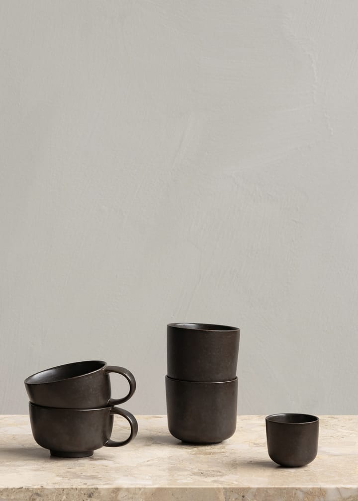 New Norm -espressokuppi 8,5 cl 2-pakkaus, Tummaksi lasitettu Audo Copenhagen