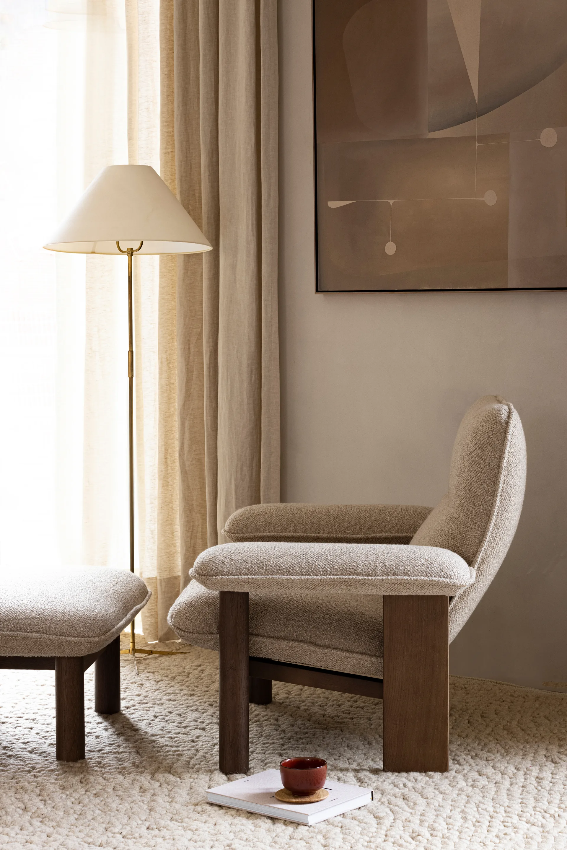 New Norm -lasinalunen puuta 2-pakkaus, Öljytty tammi Audo Copenhagen