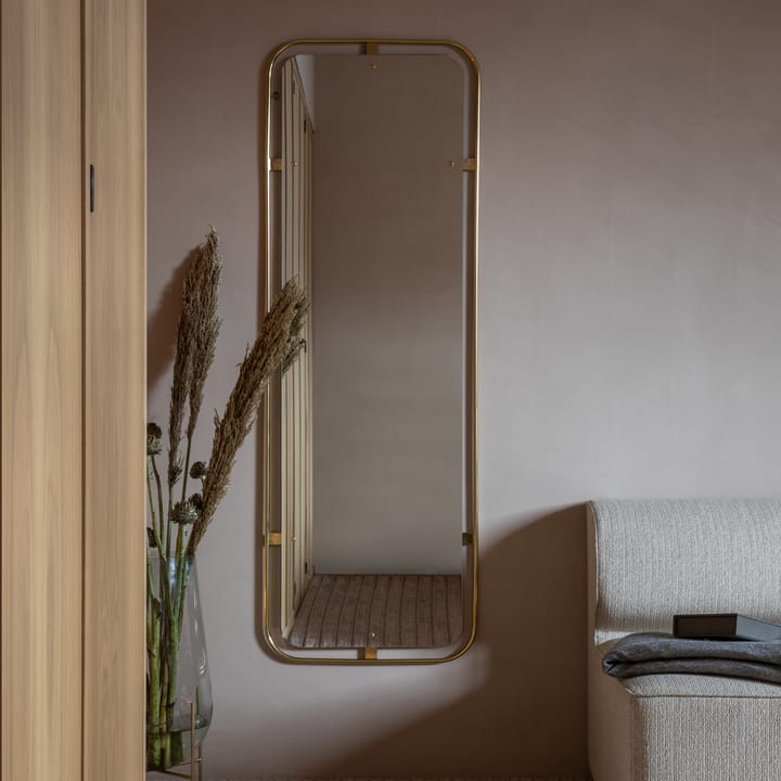 Nimbus peili, suorakulmainen, Polished brass Audo Copenhagen