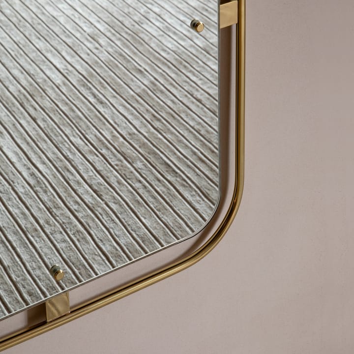Nimbus peili, suorakulmainen, Polished brass Audo Copenhagen