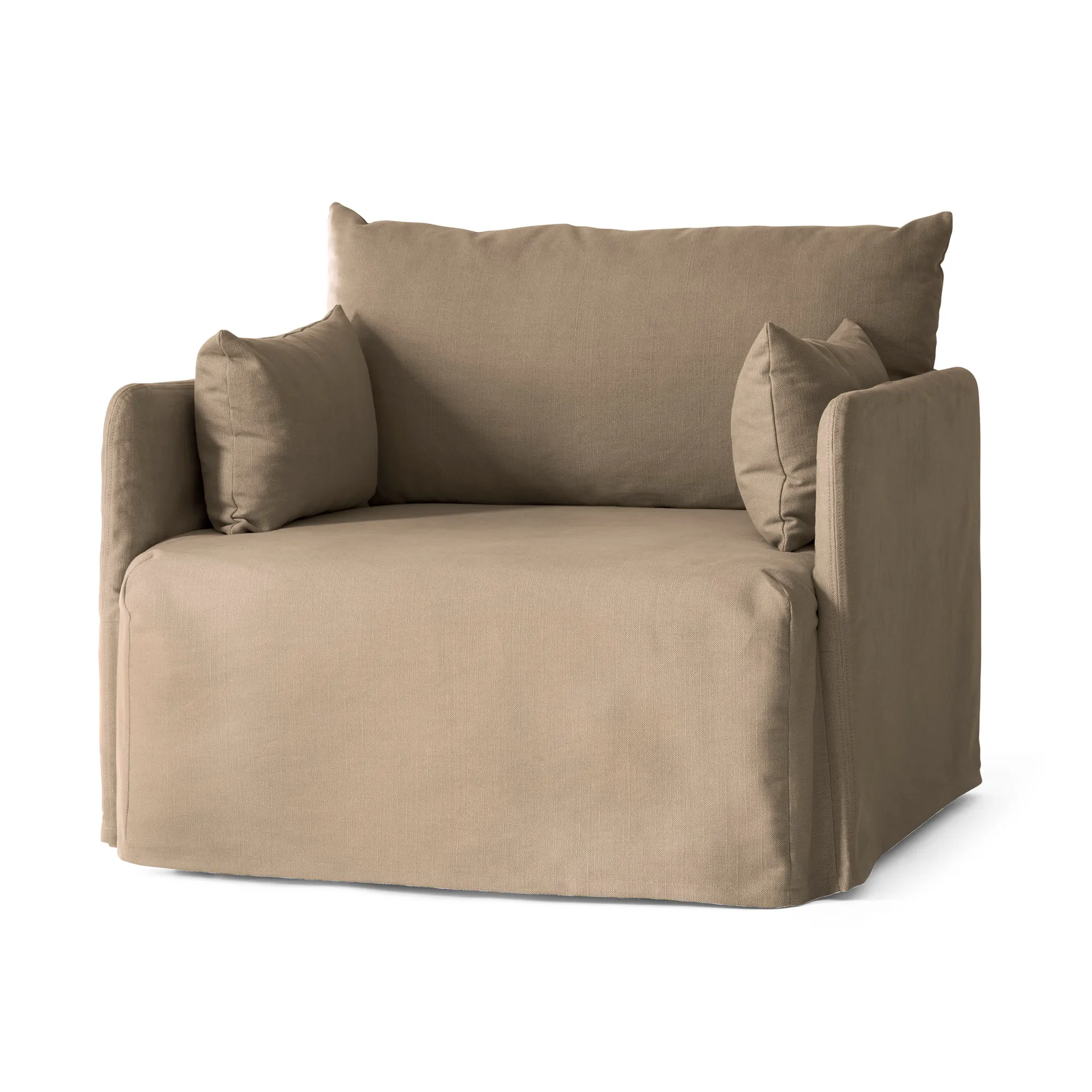 Offset löysä verhoilu nojatuoliin, Logan Flint Audo Copenhagen