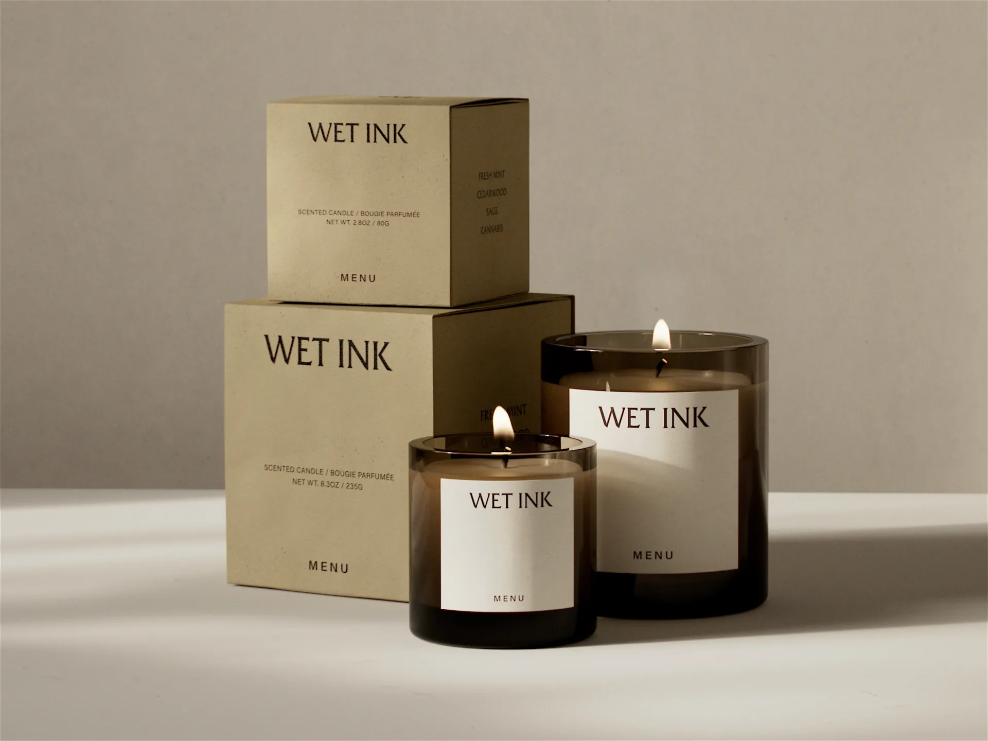 Olfacte tuoksukynttilä Wet Ink, 235 g Audo Copenhagen