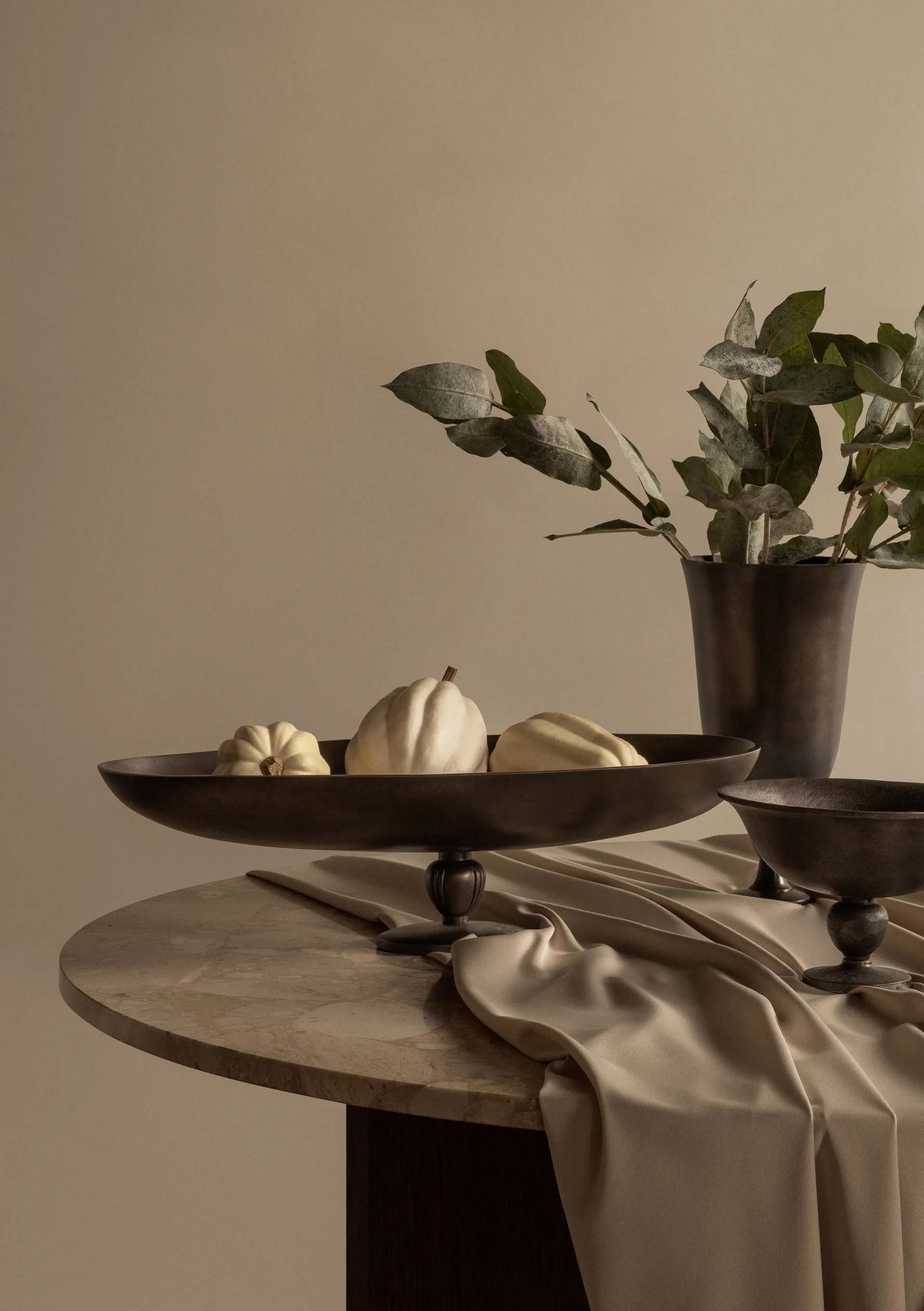 Pavot jalallinen tarjoilulautanen, Ruskea Audo Copenhagen