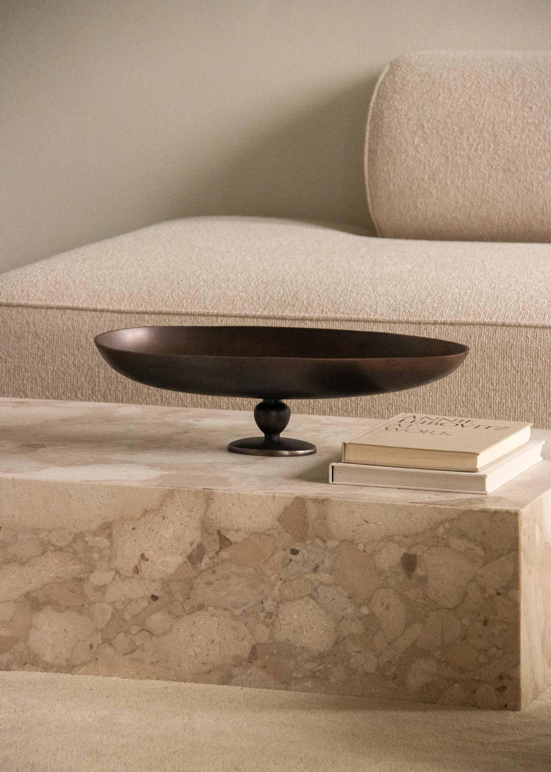 Pavot jalallinen tarjoilulautanen, Ruskea Audo Copenhagen