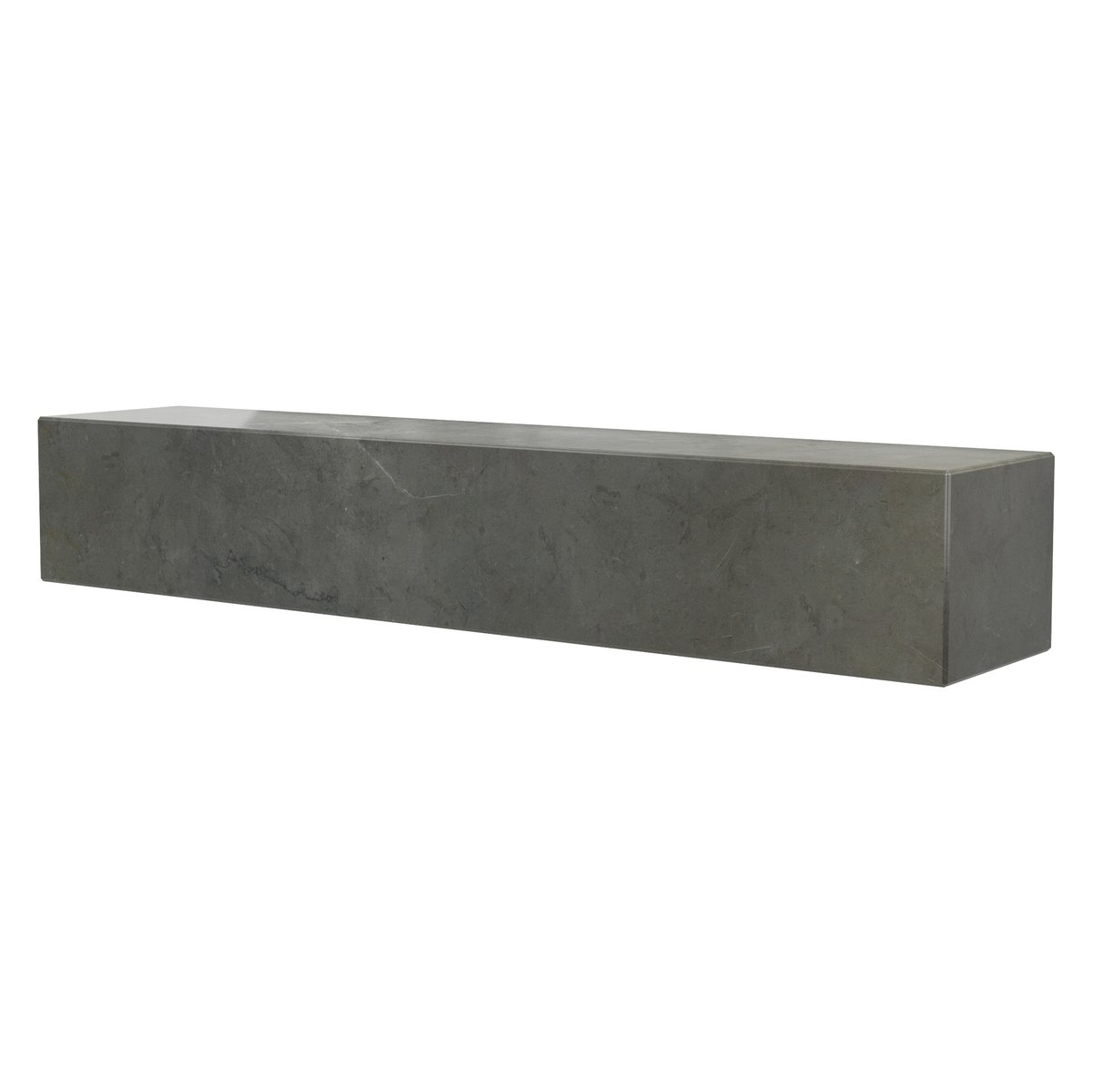 Audo Copenhagen Plinth hylly Ruskea-harmaa kendzo marmori