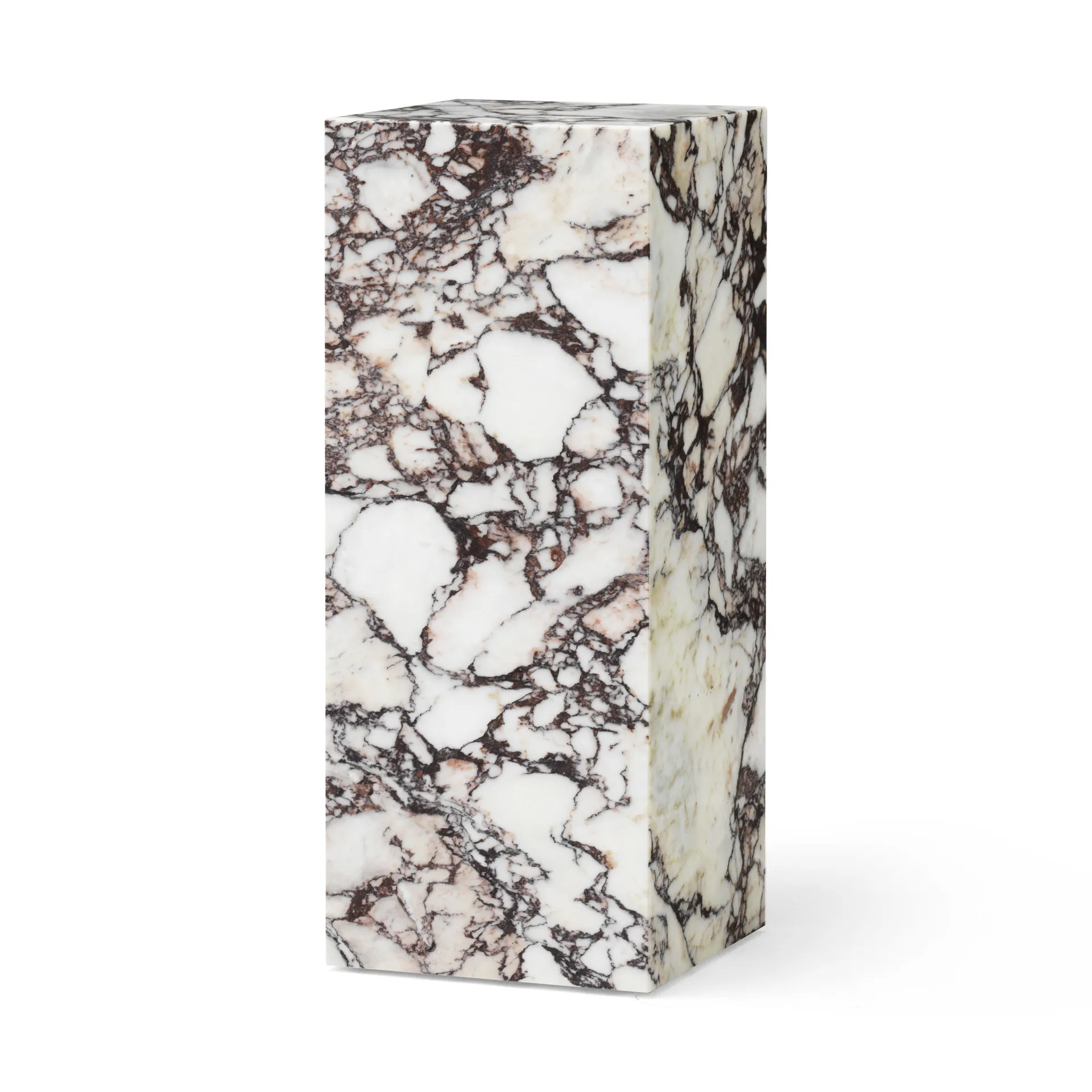 Plinth Pedestal jalusta, Calacatta Viola Audo Copenhagen