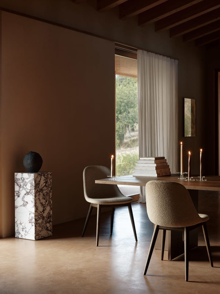 Plinth Pedestal jalusta, Calacatta Viola Audo Copenhagen