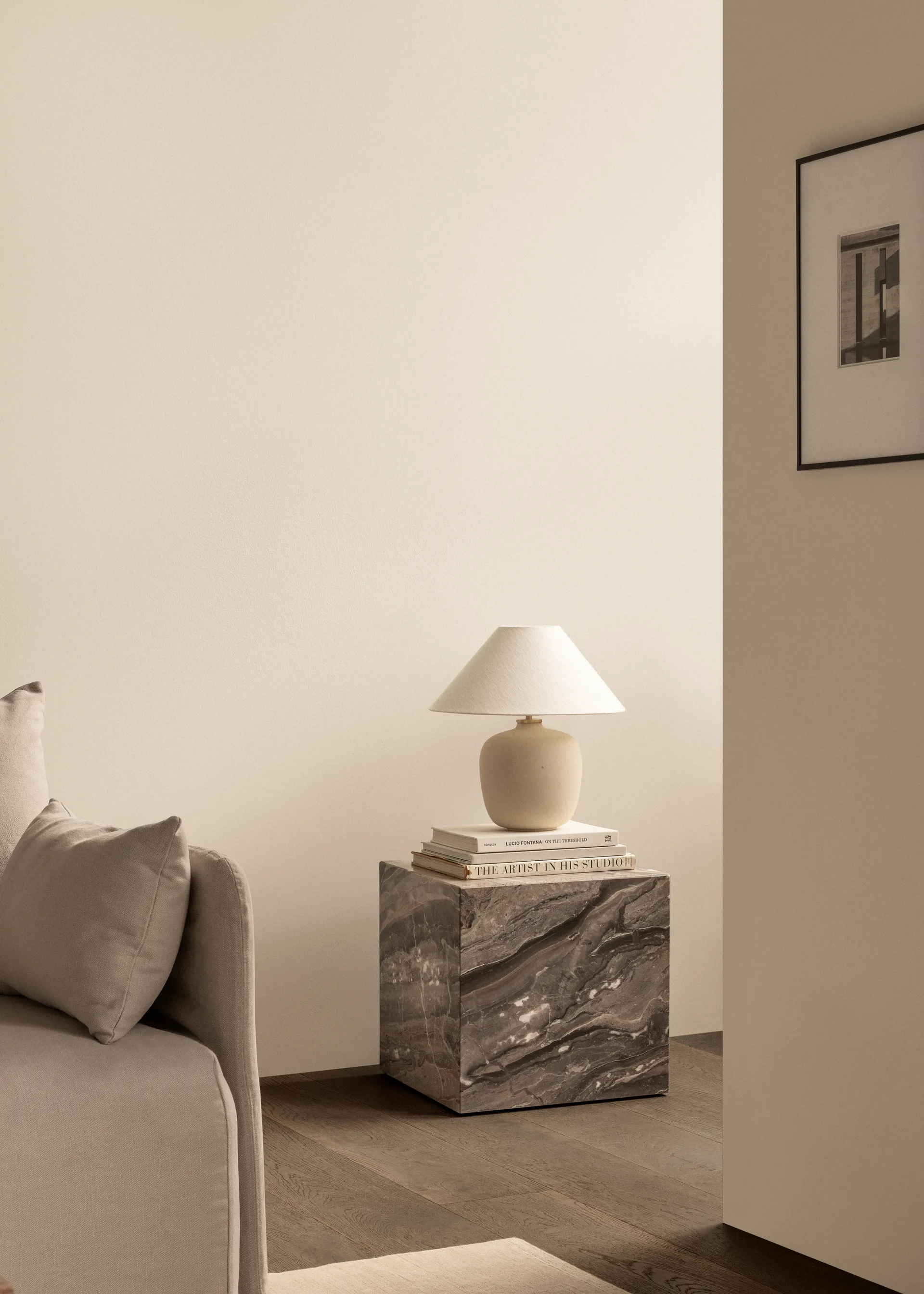 Plinth sohvapöytä, Grey galaxy, cube Audo Copenhagen