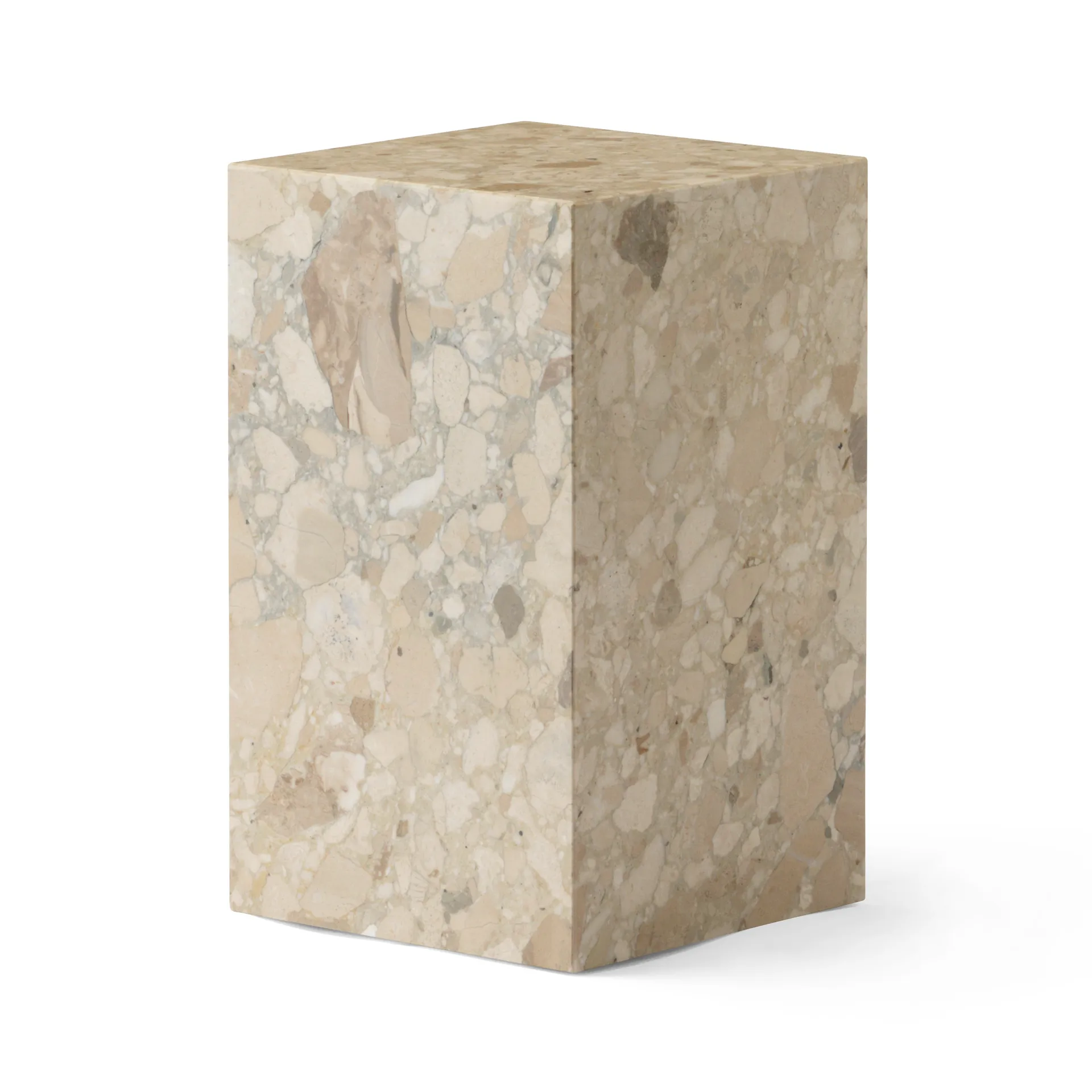 Plinth tall -sivupöytä 30 x 30 x 51 cm, Kunis Breccia Audo Copenhagen