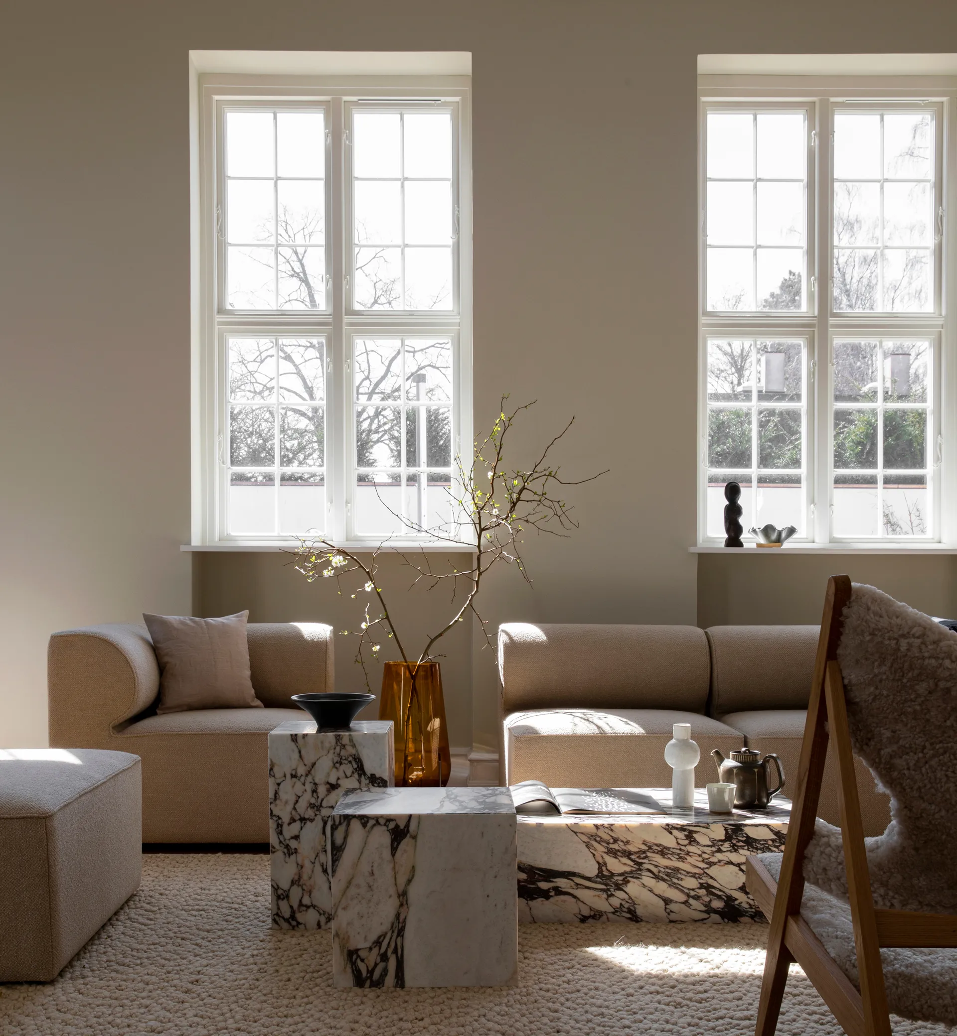 Plinth tall -sivupöytä 30 x 30 x 51 cm, Multi rose Audo Copenhagen