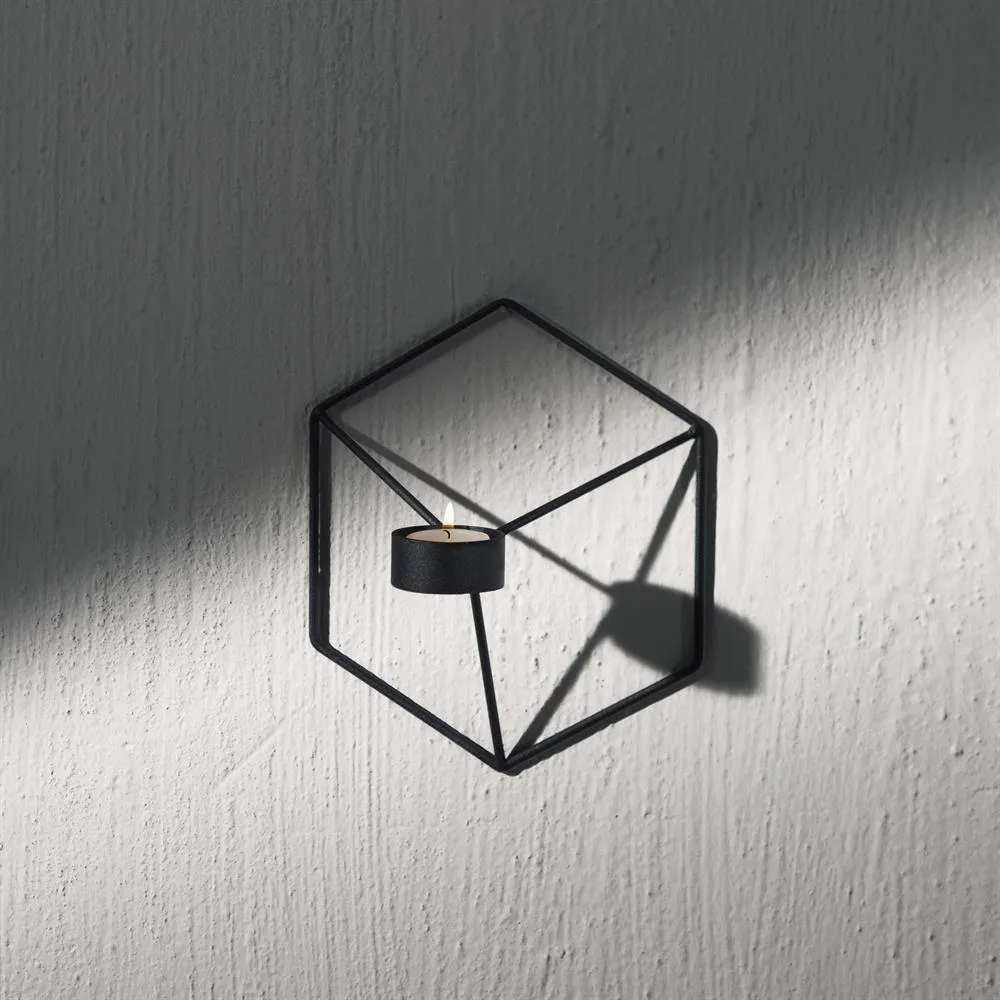 Pov seinäkynttilänjalka 3 kpl musta Audo Copenhagen