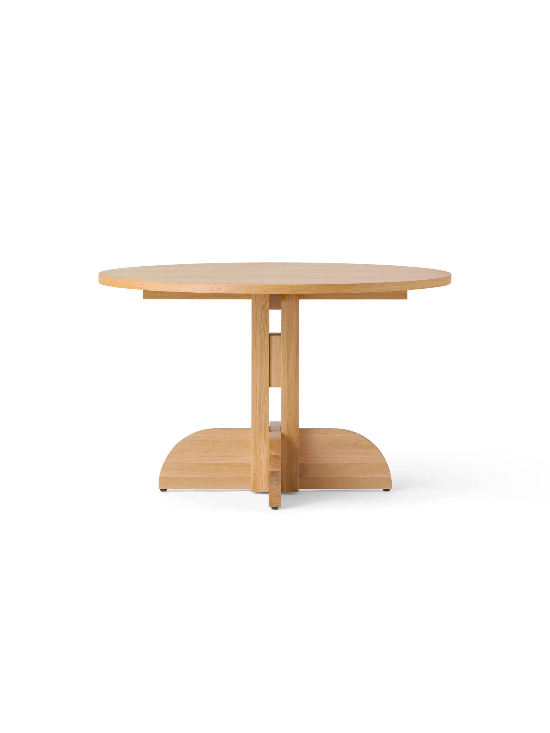 Puffin Dining Table tammiviilu Natural, Luonnollinen tammenviilu, Ø120 cm Audo Copenhagen