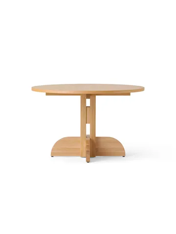 Puffin Dining Table tammiviilu Natural - Luonnollinen tammenviilu, Ø120 cm - Audo Copenhagen