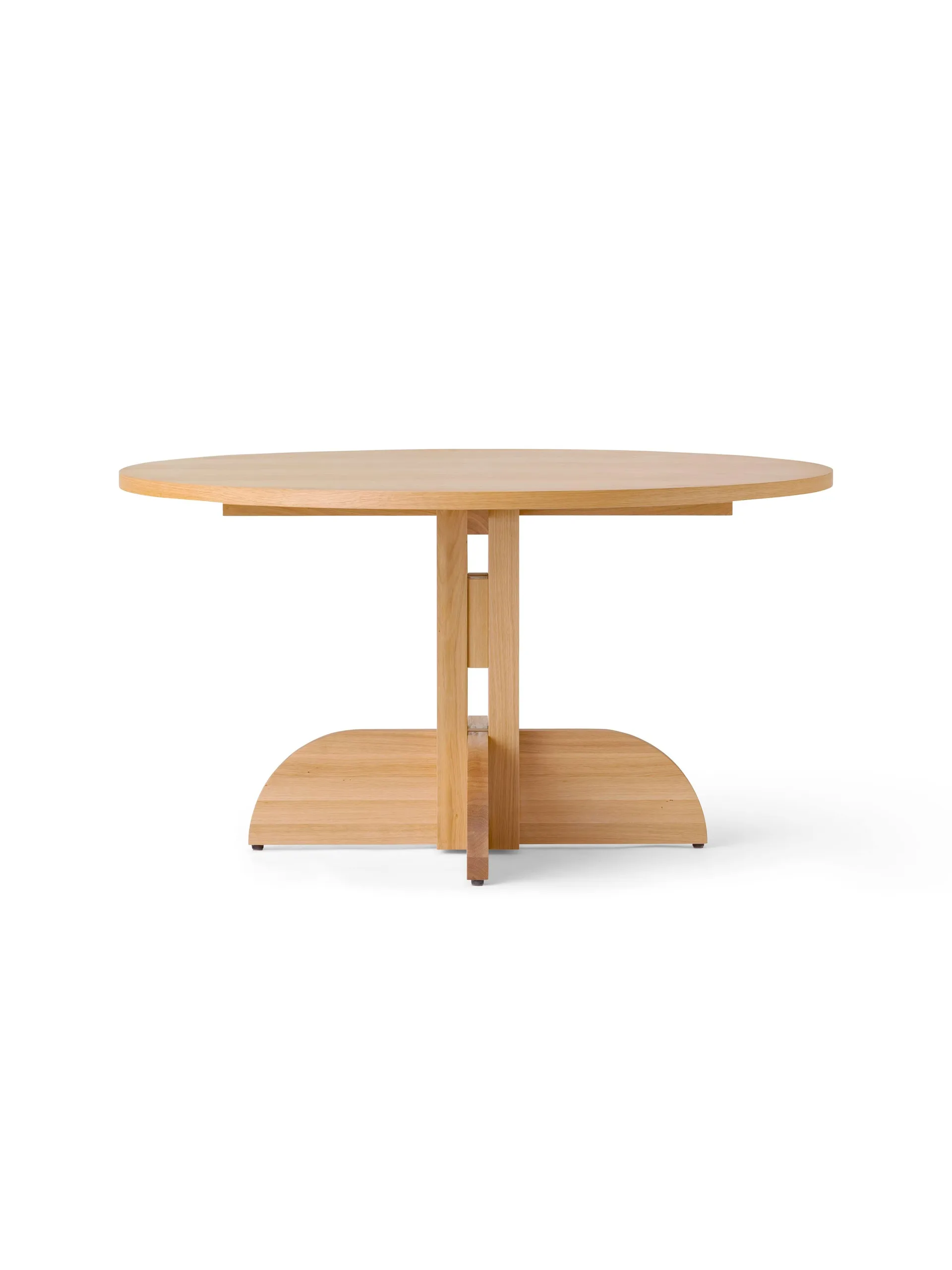 Puffin Dining Table tammiviilu Natural, Luonnollinen tammenviilu, Ø140 cm Audo Copenhagen